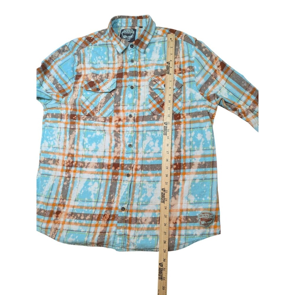 Angry Minnow Gator Girl Florida Flannel- Distressed Lake Tahoe Size XL Unisex - Picture 6 of 8